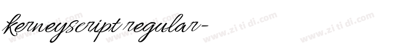 kerneyscript regular字体转换